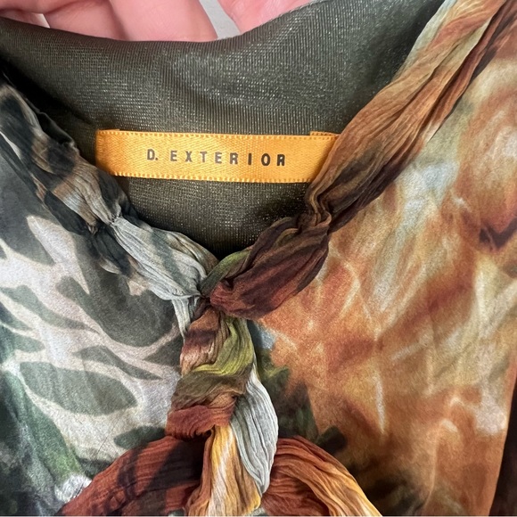 Vintage D.exterior 100% Silk Fairycore Asymmetrical Hem Dress - Picture 5 of 8